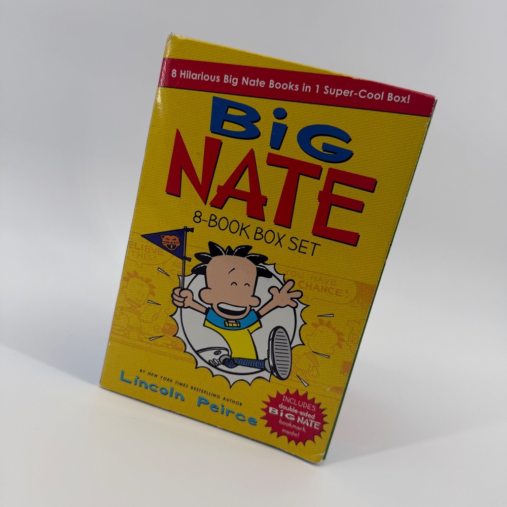 Big Nate 8 Book Box Set Lincoln Peirce Comix‎ Collection Ages 8-12